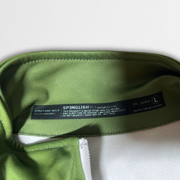 Top Gun Parody Coronado Islanders Track Jacket By Spenglish Green W/ Patches L P - Picture 5 of 5